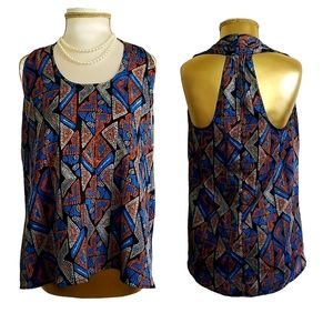 Boho Haltered Racerback Tank Top